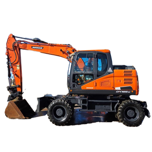 Daewoo Doosan Used DXW140 DX150W DX165W Wheel <b>Excavator</b> with Doosan Engine Motor Gearbox Pump Quick Coupler Breaker CE Certified - Product Image 1