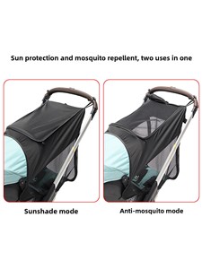 Parasol para Cochecito de Bebé <span class=keywords><strong>Doona</strong></span>, Toldo de 360 Grados con Almacenamiento para Viaje, Protección Contra el Sol y Mosquitos, Accesorio para Asiento de Coche - Product Image 2