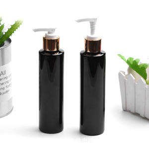 Flacon cosmétique en plastique noir de luxe unique, vide, sans air, avec pompe pour shampoing, en PET, 100 ml, 180 ml, 200 ml - Product Image 6