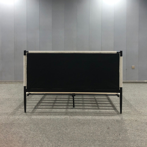 Moderno <span class=keywords><strong>letto</strong></span> <span class=keywords><strong>matrimoniale</strong></span> in metallo con <span class=keywords><strong>testiera</strong></span> imbottita e fine del piede in colore Beige, mobili per camera da <span class=keywords><strong>letto</strong></span> <span class=keywords><strong>letto</strong></span> <span class=keywords><strong>letto</strong></span> per adulti, <span class=keywords><strong>letto</strong></span> semplice - Product Image 6