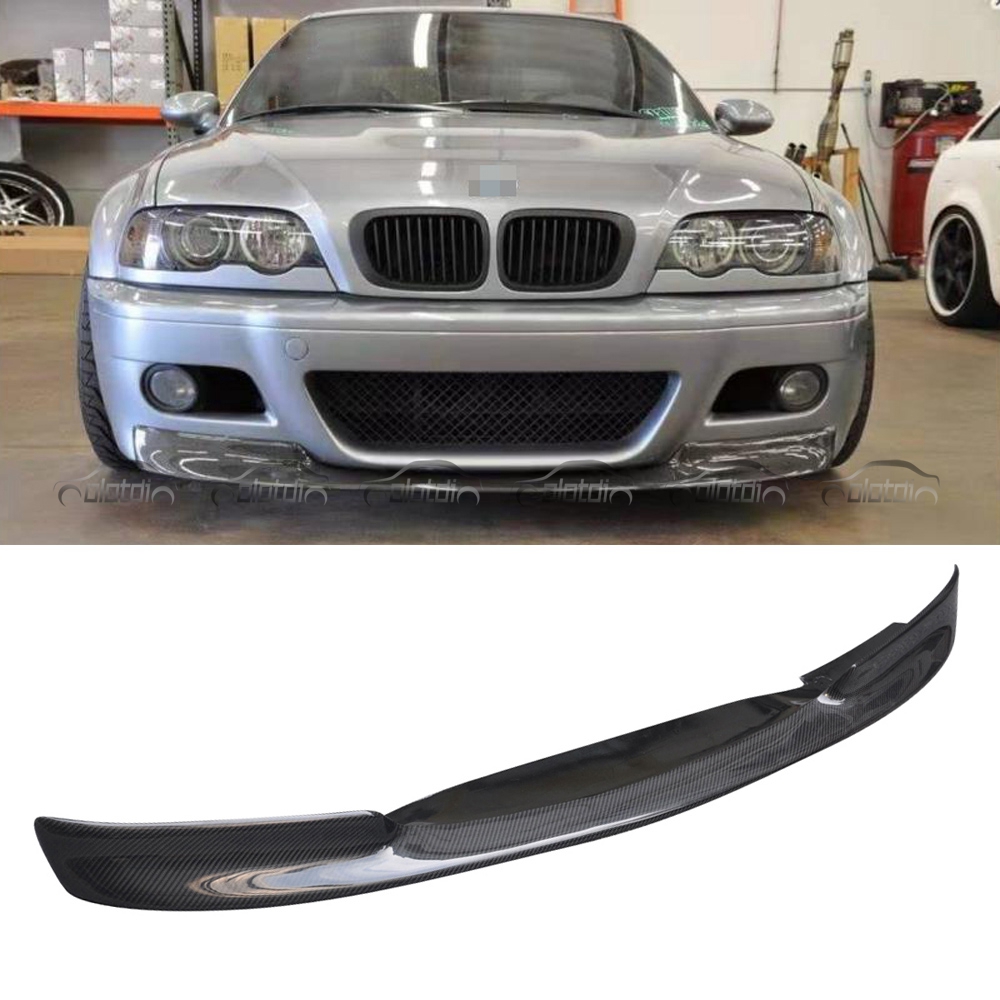 Спойлер для подбородка из углеродного волокна Rocker Winglet Splitter для BMW E46 M3 CSL передний бампер для губ подбородка губа 2001 +