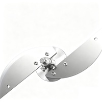 Cuchilla Curva de Media Luna de Acero Inoxidable para Corte Industrial de Alimentos en Banda Transportadora, con Orificios Personalizados para Cortar Vegetales