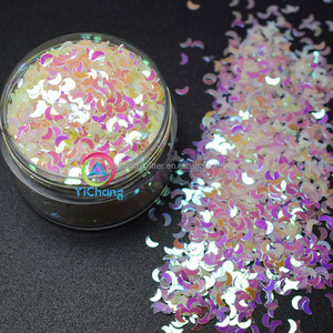 Phát sáng Polyester năm sao tim mặt trăng hình dạng phát sáng trong bóng tối long lanh cho móng tay Tumbler thủ công nhựa - Product Image 1