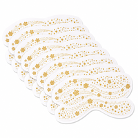 Immetee Patchs de maquillage dorés métalliques, lot de 8, effet taches de rousseur instantané, sans danger pour la peau, ODM, faible MOQ