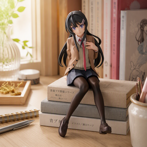 Figurine assise Mai Sakurajima <span class=keywords><strong>Rascal</strong></span> <span class=keywords><strong>Does</strong></span> <span class=keywords><strong>Not</strong></span> <span class=keywords><strong>Dream</strong></span> of Anime, Modèle de figurine de personnage féminin, Ornement, Vente en gros - Product Image 1