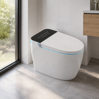 WC intelligent monobloc à chasse automatique avec bidet intégré et télécommande