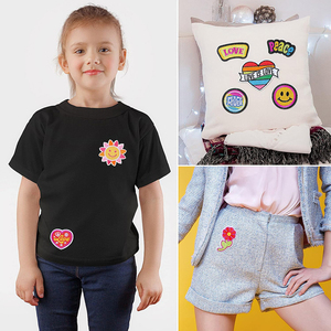 ECO Custom ized Kids Bügeln auf gestickte Kinder Niedliche Cartoon Aufbügeln Stick flecken für Kleidung Kleidung - Product Image 4