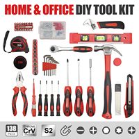 Ensemble d'outils professionnels à commande manuelle de 138 pièces, boîte à outils de mécanicien avec étui rigide pour la réparation et l'entretien à domicile, OEM disponible