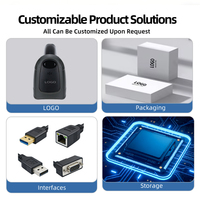 LONVILL Lector de Códigos de Barras Portátil Personalizable con SDK para Integradores de Sistemas, Servicio OEM, Escáner de Códigos de Barras 2D Inalámbrico y con Cable