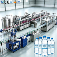 Ligne de production d'eau pure en bouteille PET automatique clé en main 15000 bph