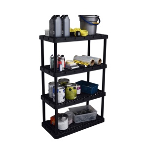 <span class=keywords><strong>Estante</strong></span> de plástico de alta resistencia para exhibición <span class=keywords><strong>apilable</strong></span> independiente sin pernos Estantes de montaje ajustable Estantes de almacén para el hogar - Product Image 2