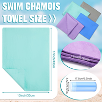 Swim Chamois Towel Shammy Sports Swimmers Towel for Diving Swimming Triathlons and Other Water Sports