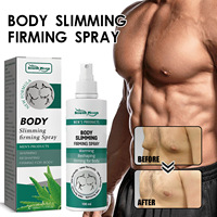 Marque privée OEM Logo personnalisé 100ml pour hommes Élimination de la cellulite du ventre Spray amincissant pour la perte de poids Brûlage des graisses