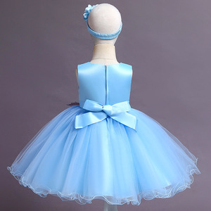 Floral bébé 1 2 4 <span class=keywords><strong>6</strong></span> <span class=keywords><strong>ans</strong></span> <span class=keywords><strong>fille</strong></span> étiquette enfants princesse robe de mariée jupe courte Performance <span class=keywords><strong>anniversaire</strong></span> scène - Product Image 2