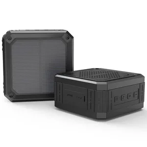 Mini Bluetooth Music Speaker Waterproof Solar Panel 1200mAh Lithium Battery Outdoor Multi-function Speaker