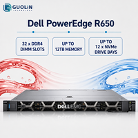 Serveur Rack 1U Dell PowerEdge R650 Intel Xeon DDR4 pour Services Cloud et Informatique d'Entreprise Haute Performance