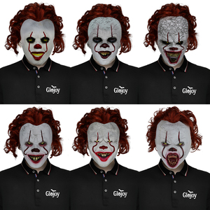 Máscara de Payaso Malvado, Máscara de Látex Inspirada en Pennywise, Accesorio de Disfraz para Fiesta de Halloween - Product Image 1