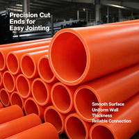 Tuyau d'alimentation MPP flexible haute pression anti-corrosion de 175 mm avec une épaisseur de paroi de 5 à 12 mm pour l'installation de câbles enterrés en profondeur