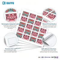 Individuelle PVC-Briefmarkenaufkleber Vintage Gedenkaufkleber Selbstklebende Versandetiketten zur Paketdekoration