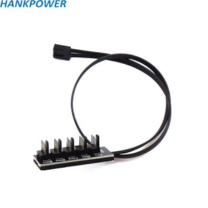 High Quality 4Pin <strong>PWM</strong> <strong>Fan</strong> 1 to 5 <strong>Hub</strong> for Computer PC Case 40cm Length 5in1 <strong>PWM</strong> <strong>Fan</strong> <strong>Cable</strong> - Product Image 4