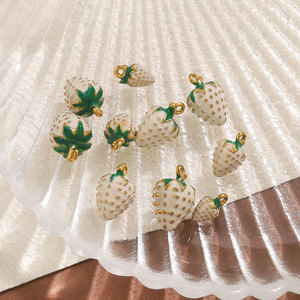 Custom Luxury 14k 18k Gold Plated 316L Stainless Steel Jewelry Strawberry Charms for <b>Bracelet</b> Necklace Jewelry Making - Product Image 3