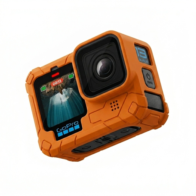 Soft Silicone Eco-friendly Travel Camera Bag for for 13 Full Protection Housing Action Camera Customized Color