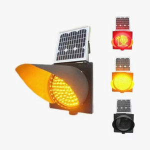 Voyant LED solaire jaune clignotant ambre clignotant LED clignotant de circulation - Product Image 1