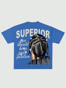 T-shirt décontracté à manches courtes et col rond pour homme, imprimé graphique, adapté à un usage quotidien, personnalisable directement depuis l'usine. F10 - Product Image 5