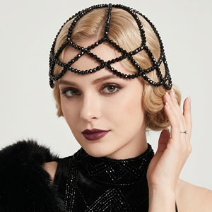 Elegante Accessorio per <span class=keywords><strong>Capelli</strong></span> da <span class=keywords><strong>Sposa</strong></span> Vintage con Griglia di Cristalli Multicolore - Product Image 1