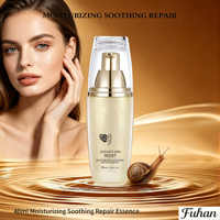 Sérum Visage Hydratant Apaisant et Réparateur aux Herbes Naturelles Biologiques, à la Mucine d'Escargot et à l'Extrait de Tremella, Hydratant, Anti-rides et Éclaircissant