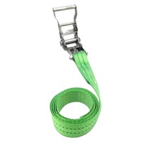 Sangle d'arrimage à cliquet en polyester 1,5 pouce, acier inoxydable, résistance à la rupture de 1200 kg pour le contrôle du fret