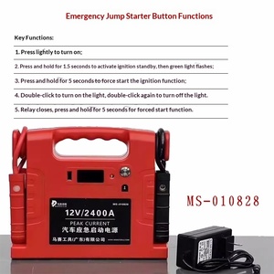 Démarreur d'urgence pour voiture 12V Rouge <span class=keywords><strong>Marseille</strong></span>, alimentation de secours, batterie lithium-ion, booster de batterie 16V haute capacité, aide à l'allumage en voiture, Chine - Product Image 3