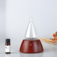 Chambre automatique parfum d'aromathérapie brume d'air froid parfum d'huile essentielle nébuliseur de verre en bois diffuseur de désamorçage