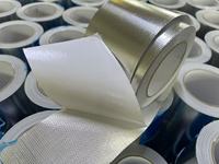 Revêtement de conduit ignifuge pour CVC, tissu en fibre de verre de haute qualité, ruban adhésif en aluminium