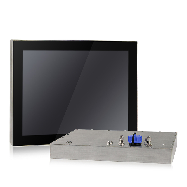 15 Inch Industrial Grade Optical Bonding PCAP Touch Display IP66/IP69K Stainless Steel Housing  in Harsh Working Conditions