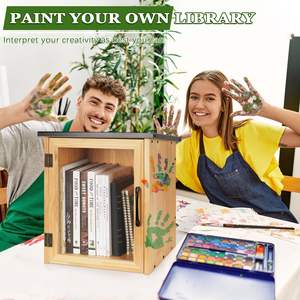 Bibliothèque extérieure, armoire en bois pour le rangement de livres, petite boîte à livres pour les quartiers, les communautés et les écoles partageant des livres - Product Image 4