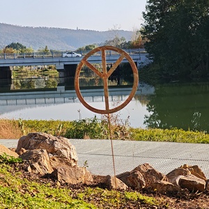 Adornos de Jardín de Lujo para Exteriores, de Metal Inoxidable, para Terrazas, Letreros de Primavera, Otoño, Halloween, Artículos Inusuales - Product Image 2