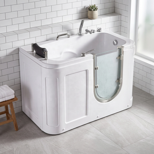 <span class=keywords><strong>Baignoire</strong></span> Jacuzzi Acrylique pour 1 <span class=keywords><strong>Personne</strong></span>, Bain de Massage Intérieur avec Coussins et Accessoires pour Personnes Âgées et Handicapées - Product Image 2