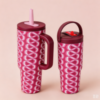 Ensemble cadeau de Noël personnalisé avec motif bonhomme de neige et pain d'épices, gobelet isotherme en acier inoxydable, tasse à paille pour le camping