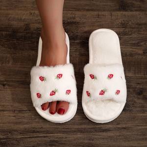 Nouveaux produits explosifs : Pantoufles plates à semelle EVA pour femmes, doublure en peluche, pantoufles mignonnes pour filles, avec vente en gros de nouvelles technologies - Product Image 2