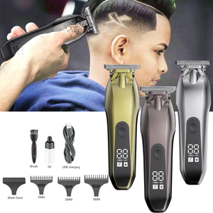 Cortapelos inalámbrico recargable <span class=keywords><strong>para</strong></span> hombre, máquina profesional <span class=keywords><strong>para</strong></span> cortar Barba, afeitadora <span class=keywords><strong>de</strong></span> <span class=keywords><strong>pelo</strong></span> - Product Image 6