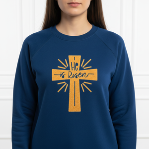 Nouveauté 2026 : Grandes croix de Pâques personnalisées Jésus en chenille moelleuse, découpées au laser, thermocollantes, pour vêtements et t-shirts (vente en gros) - Product Image 6