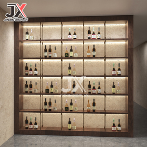 Estantes Personalizables de Fábrica, Vitrina de Vino Tinto de Alta Gama con Diseño de Iluminación LED para Tiendas Minoristas, Clubes, Bodegas y Vinotecas - Product Image 2