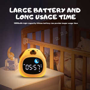 Réveil numérique pour enfants pour tout-petits avec lever du soleil et lune, machine sonore à bruit blanc et veilleuse pour le sommeil. - Product Image 2