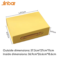Boîtes cadeaux personnalisables de qualité supérieure, emballage jaune, boîte à robe avec poignée et insert en mousse pour boîte à bague de demande en mariage