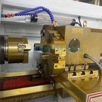 Diskon mesin bubut sistem Fanuc CK6132, poros mesin CNC Taiwan