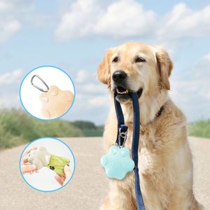 Wholesale Silicone Dog Poop Bag Dispenser, Portable Pet Waste Bag Holder with Leash <b>Clip</b>, Hands-Free Outdoor Walking Custom Logo - Product Image 3