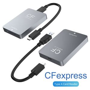 Lecteur de carte <span class=keywords><strong>CFexpress</strong></span> Type A en alliage d'aluminium haute vitesse USB-C 10 Gbit/s, adaptateur de lecteur/graveur de carte mémoire - Product Image 6