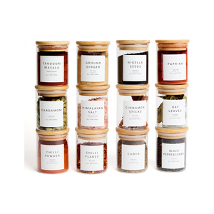 Frascos de Vidrio de Borosilicato Personalizables de 16/8 oz para Almacenamiento de Alimentos con Tapas de Madera de Acacia, Aptos para Congelador y Resistentes al Calor, Ideales para el Regreso a Clases - Product Image 1
