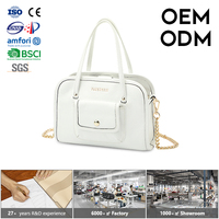 Sacs à main de luxe élégants avec chaînes, sacs à bandoulière de créateur, sacs à fermoir en cuir véritable, légers et durables en métal